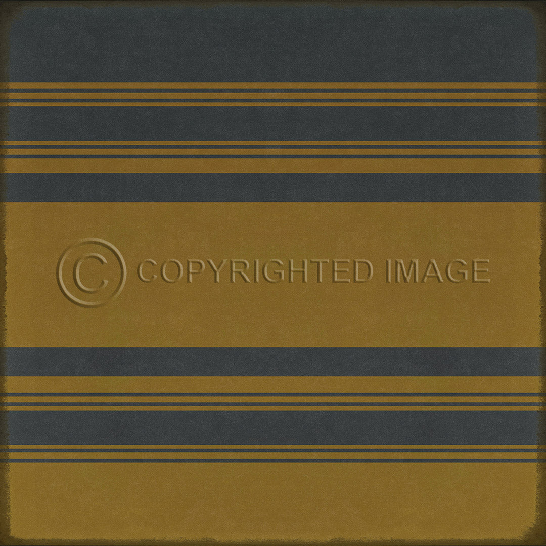 Pattern 50 Organic Stripes Blue and Yellow    36x36