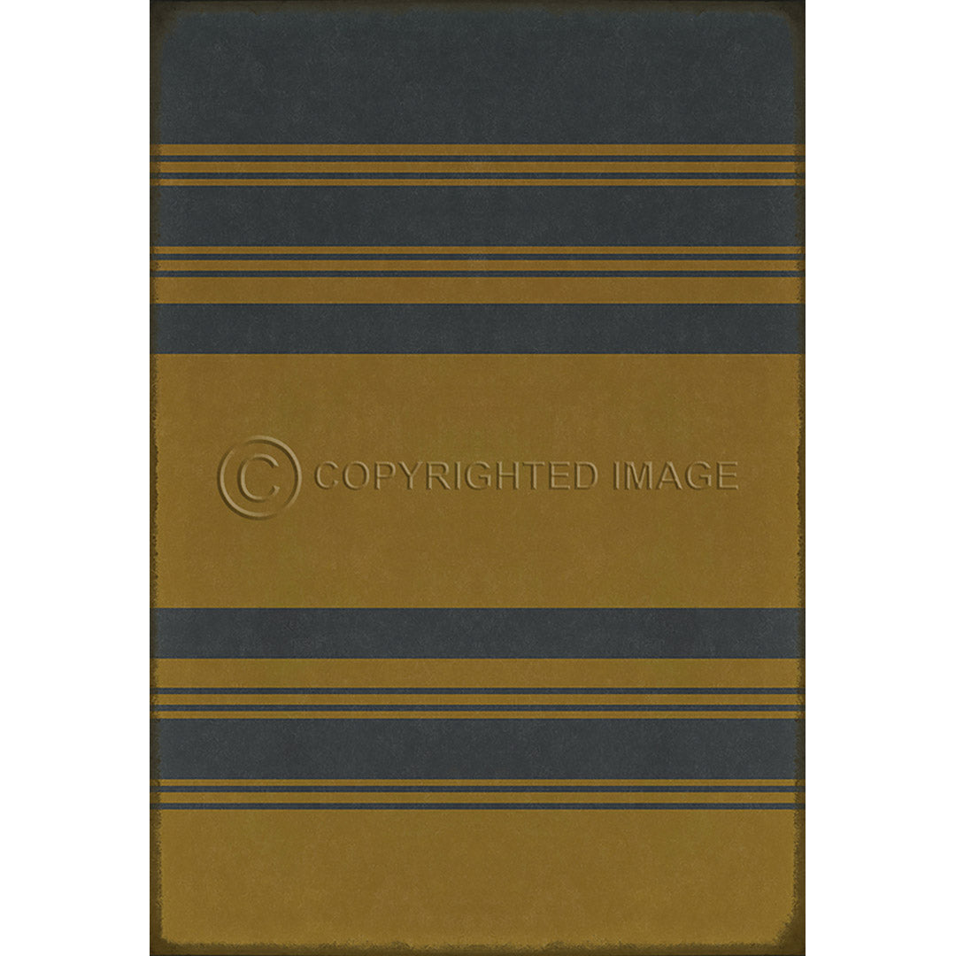 Pattern 50 Organic Stripes Blue and Yellow    96x140
