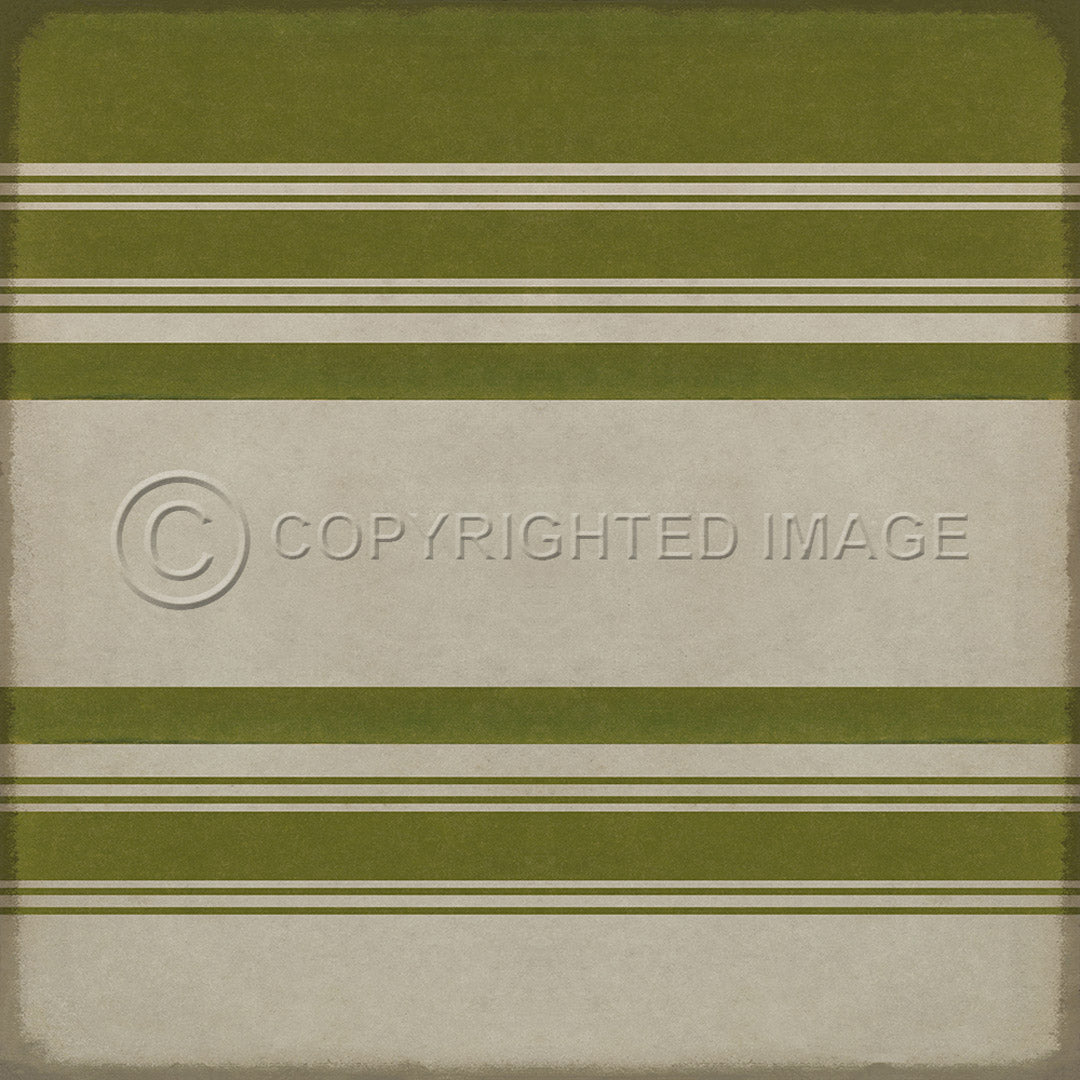 Pattern 50 Organic Stripes Green and White    36x36