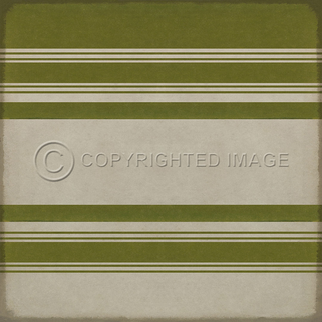 Pattern 50 Organic Stripes Green and White    60x60
