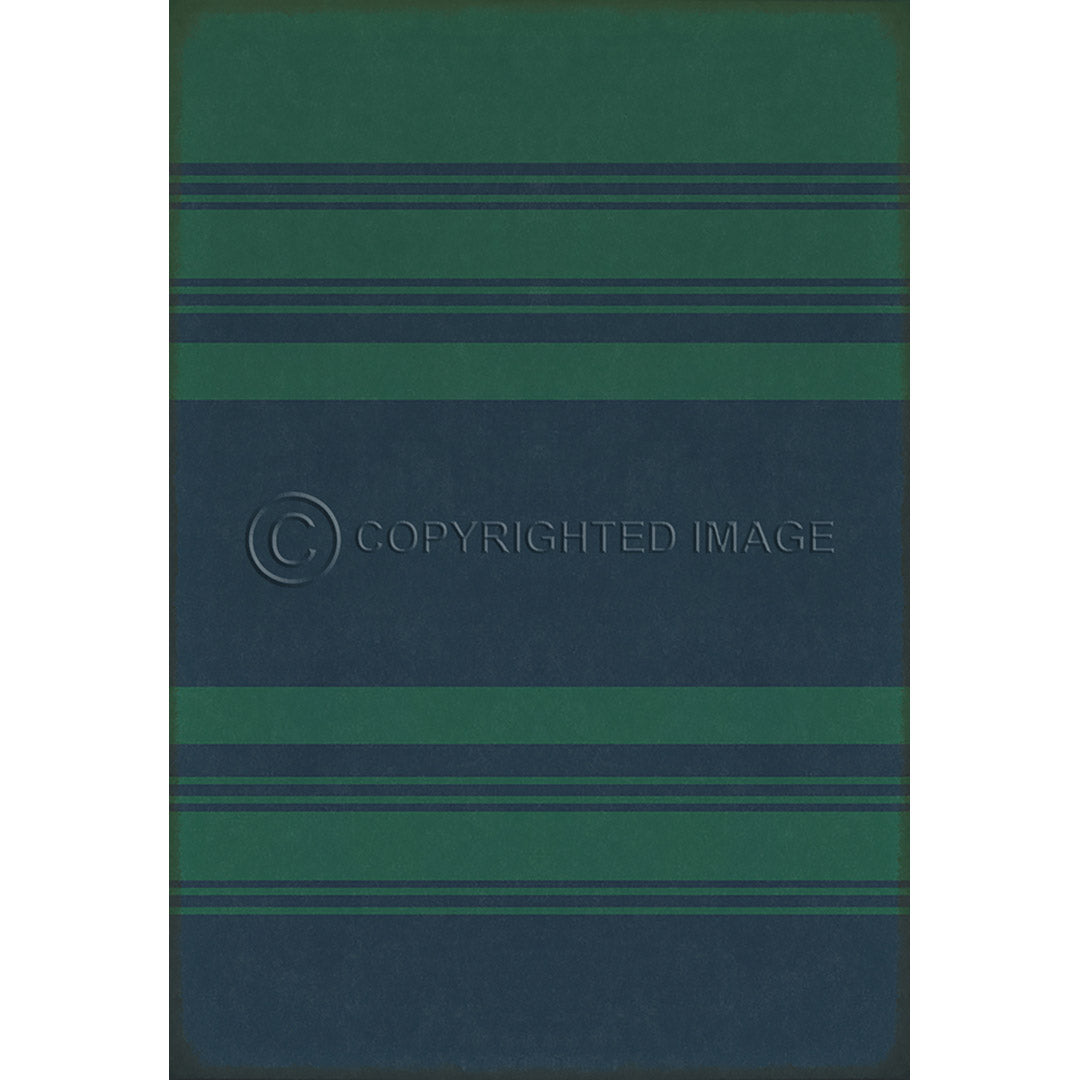 Pattern 50 Organic Stripes Teal and Blue    96x140