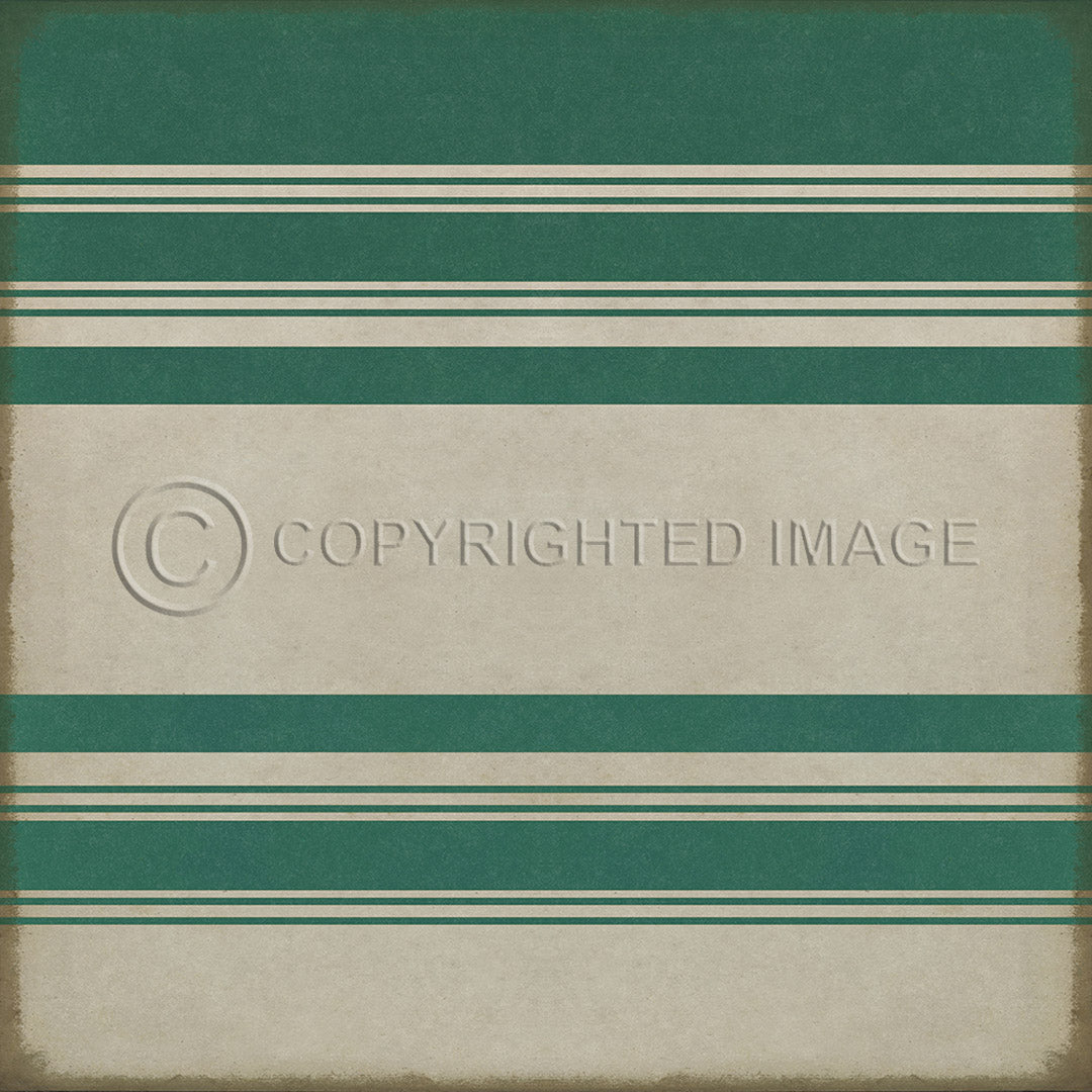Pattern 50 Organic Stripes Teal and White    48x48
