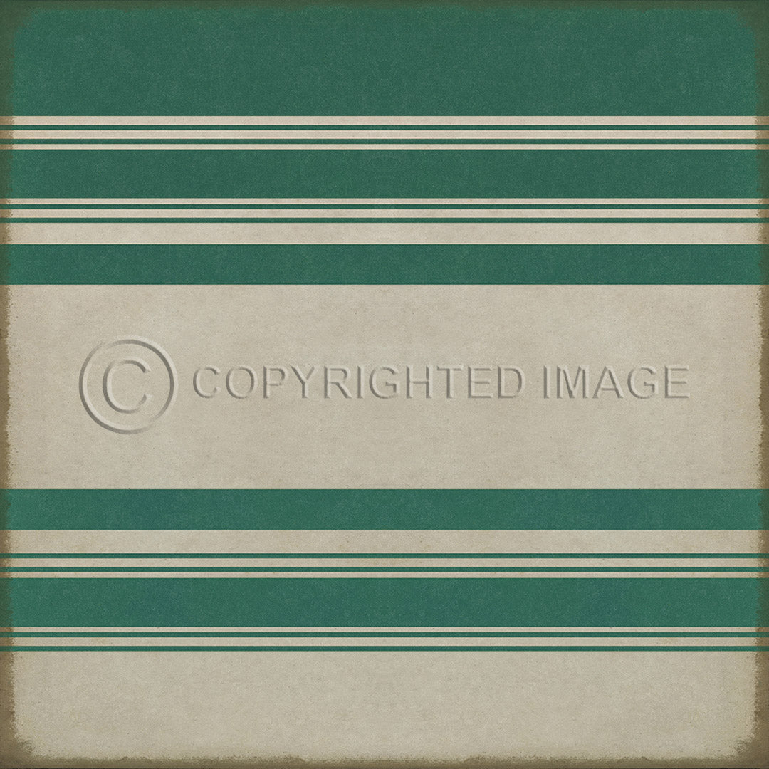Pattern 50 Organic Stripes Teal and White    60x60
