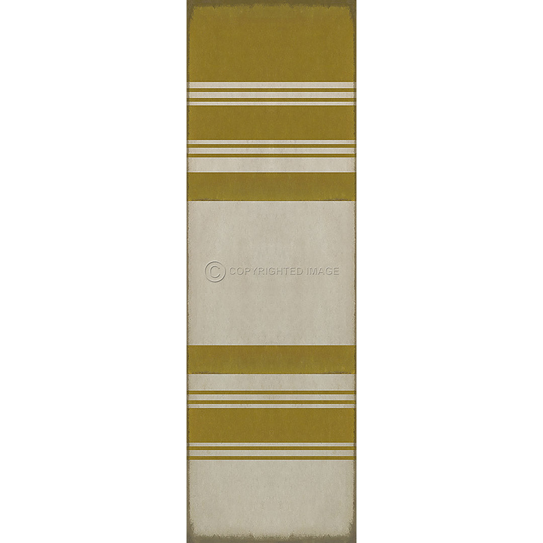Pattern 50 Organic Stripes Yellow and White    36x115