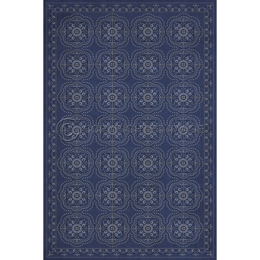 Pattern 28 Indigo Bandana       20x30