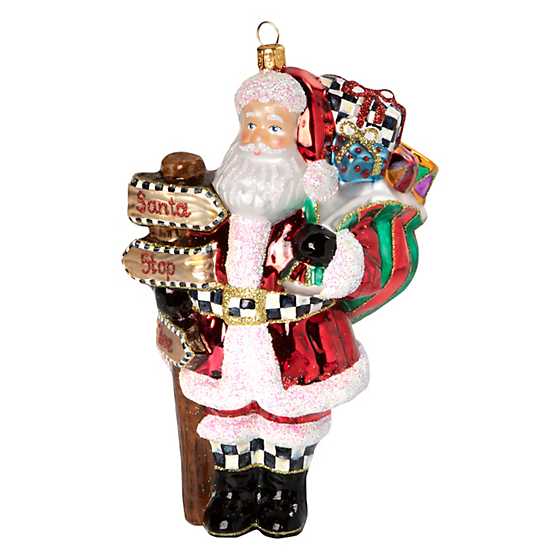 Santa Stop Here Ornament