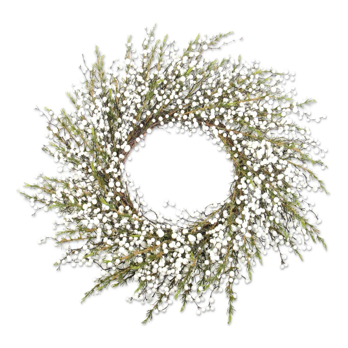 28" Cedar Wreath with White Berries