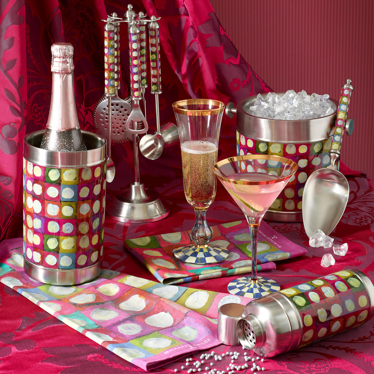 Royal Check Martini Glass