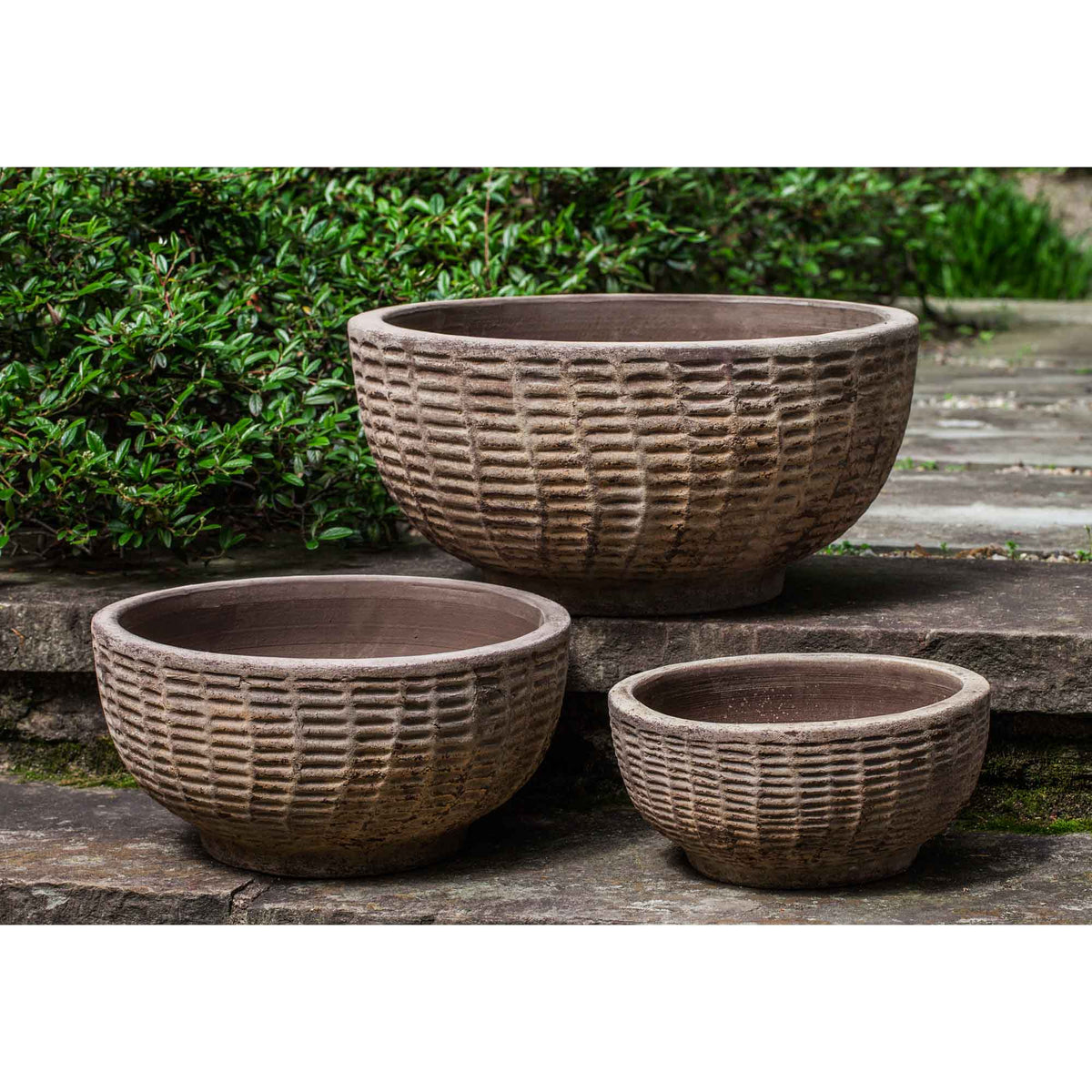 Antique Lattice Basket Set of 3