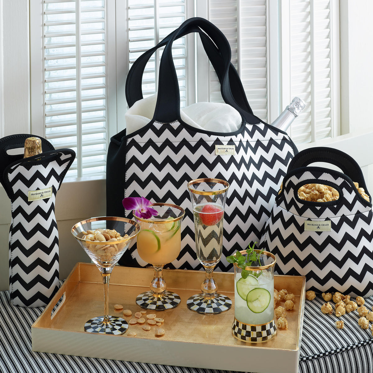 Zig Zag Carryall - Black