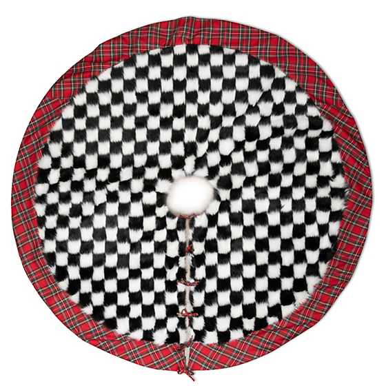 Fab Fur Check Tree Skirt