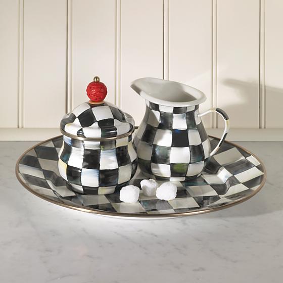 Courtly Check Enamel Charger/Plate