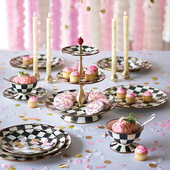 Courtly Check Enamel Charger/Plate