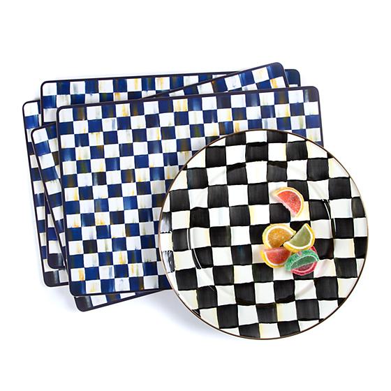 Courtly Check Enamel Charger/Plate
