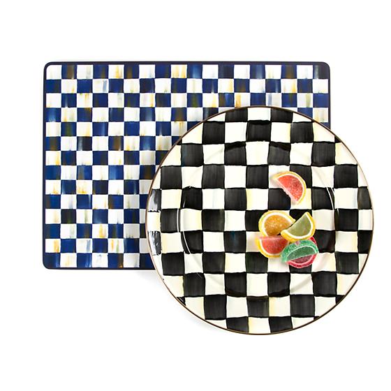 Courtly Check Enamel Charger/Plate