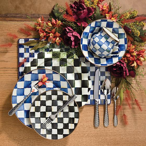 Courtly Check Enamel Salad/Dessert Plate