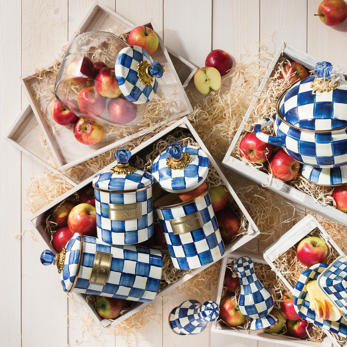 Royal Check Canister - Small