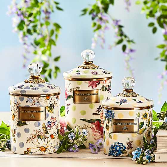 Wildflower Small Canister - Yellow