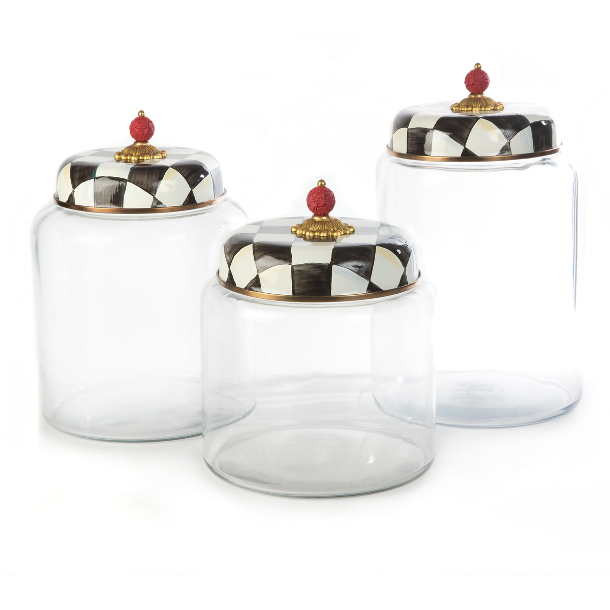 Courty Check Storage Canister - Biggest