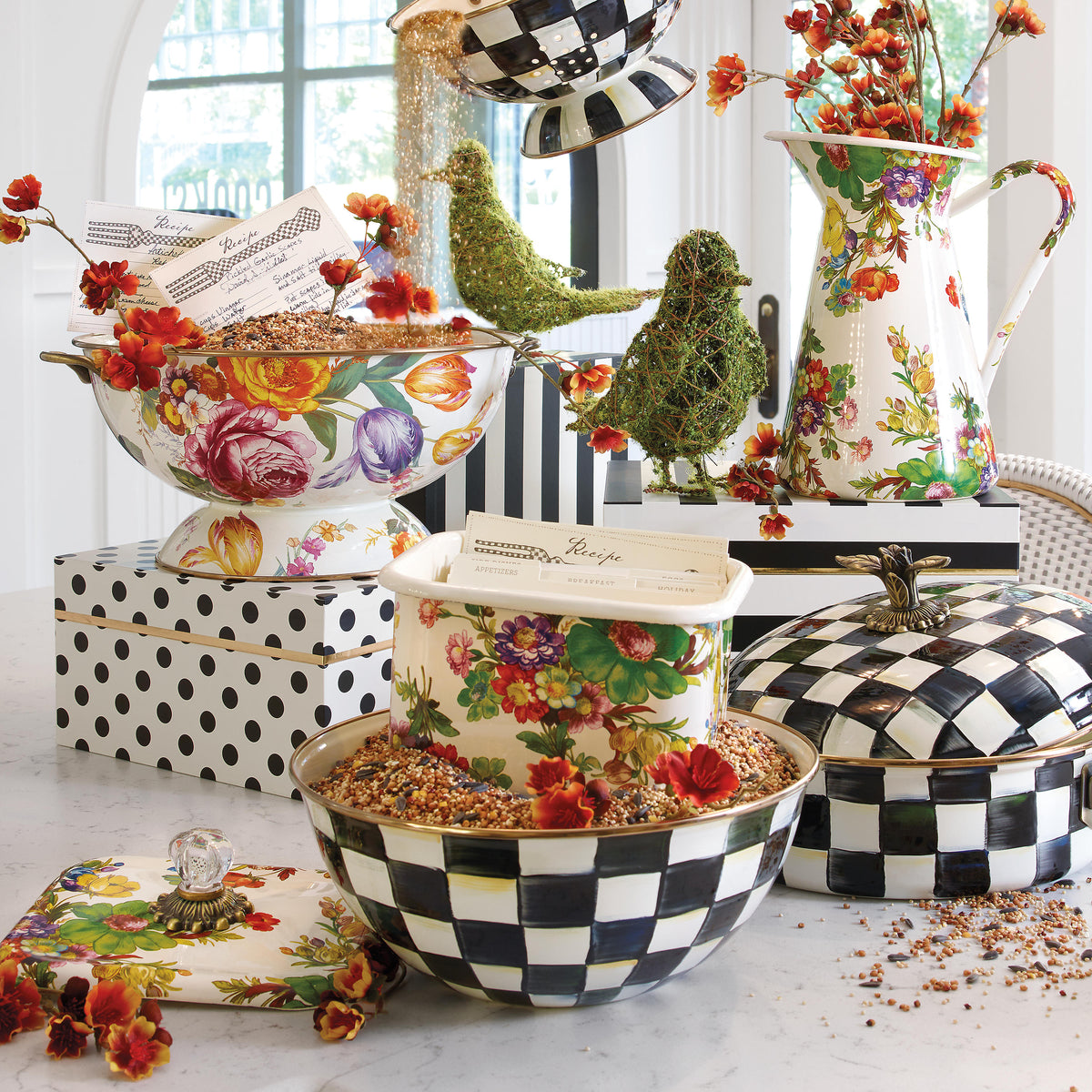 Courtly Check Enamel Everyday Bowl