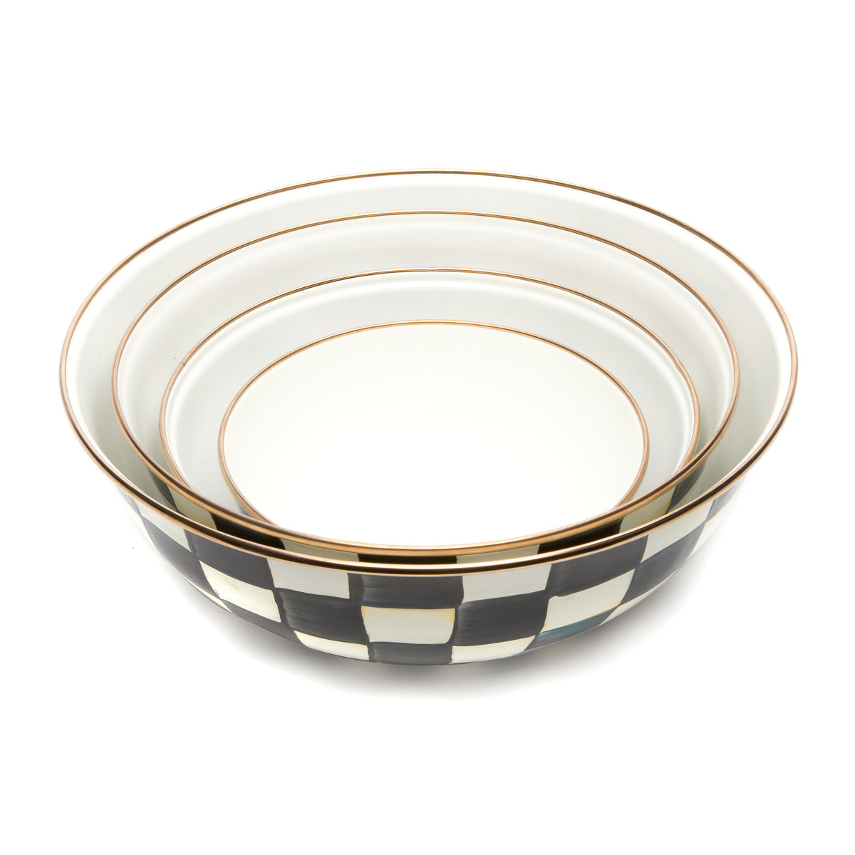 Courtly Check Enamel Everyday Bowl