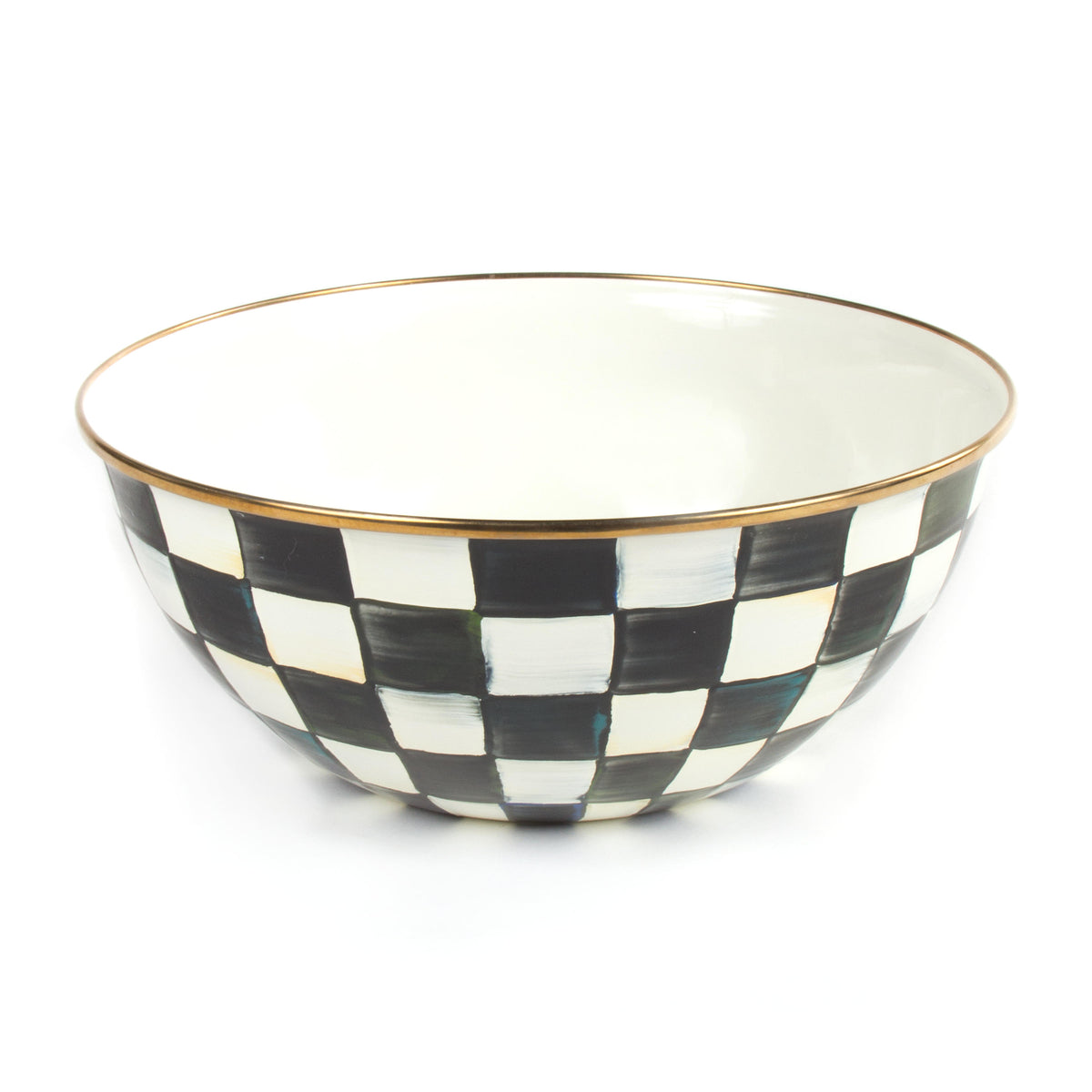 Courtly Check Enamel Everyday Bowl - Large