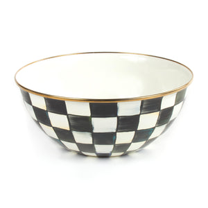 Courtly Check Enamel Everyday Bowl - Extra Large