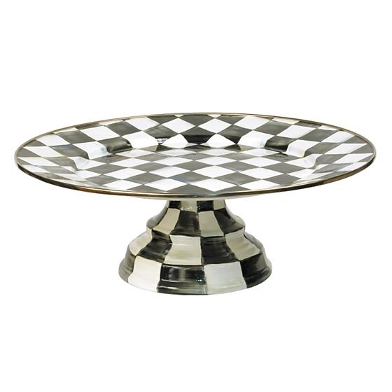 Courtly Check Pedestal Platter - Large