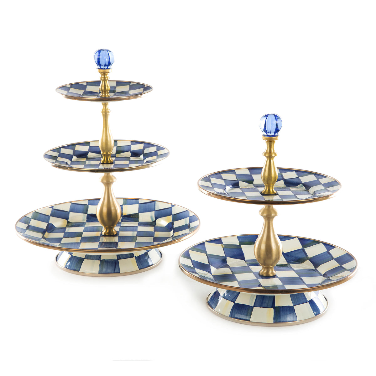 Royal Check Two Tier Sweet Stand