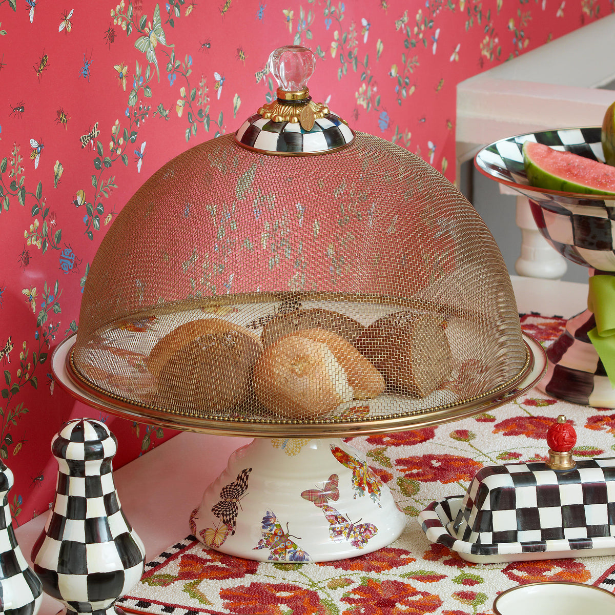 Courtly Check Mesh Dome