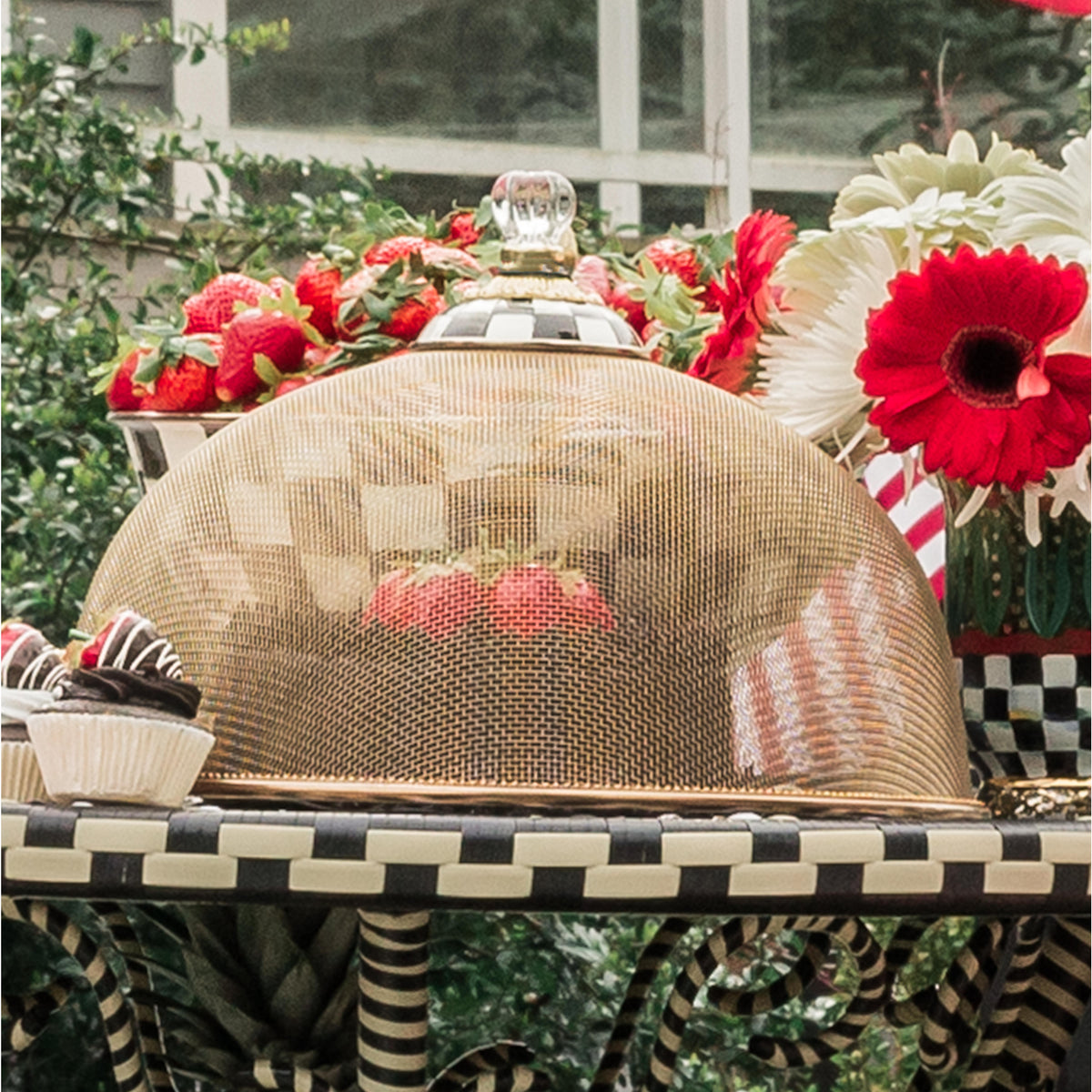 Courtly Check Mesh Dome