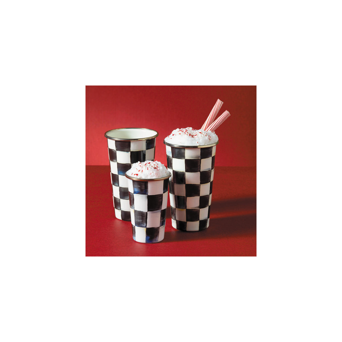 Courtly Check Enamel Tumbler - 10 Ounce