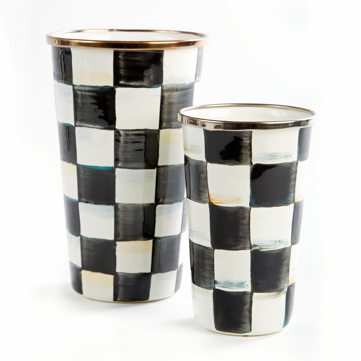 Courtly Check Enamel Tumbler - 10 Ounce