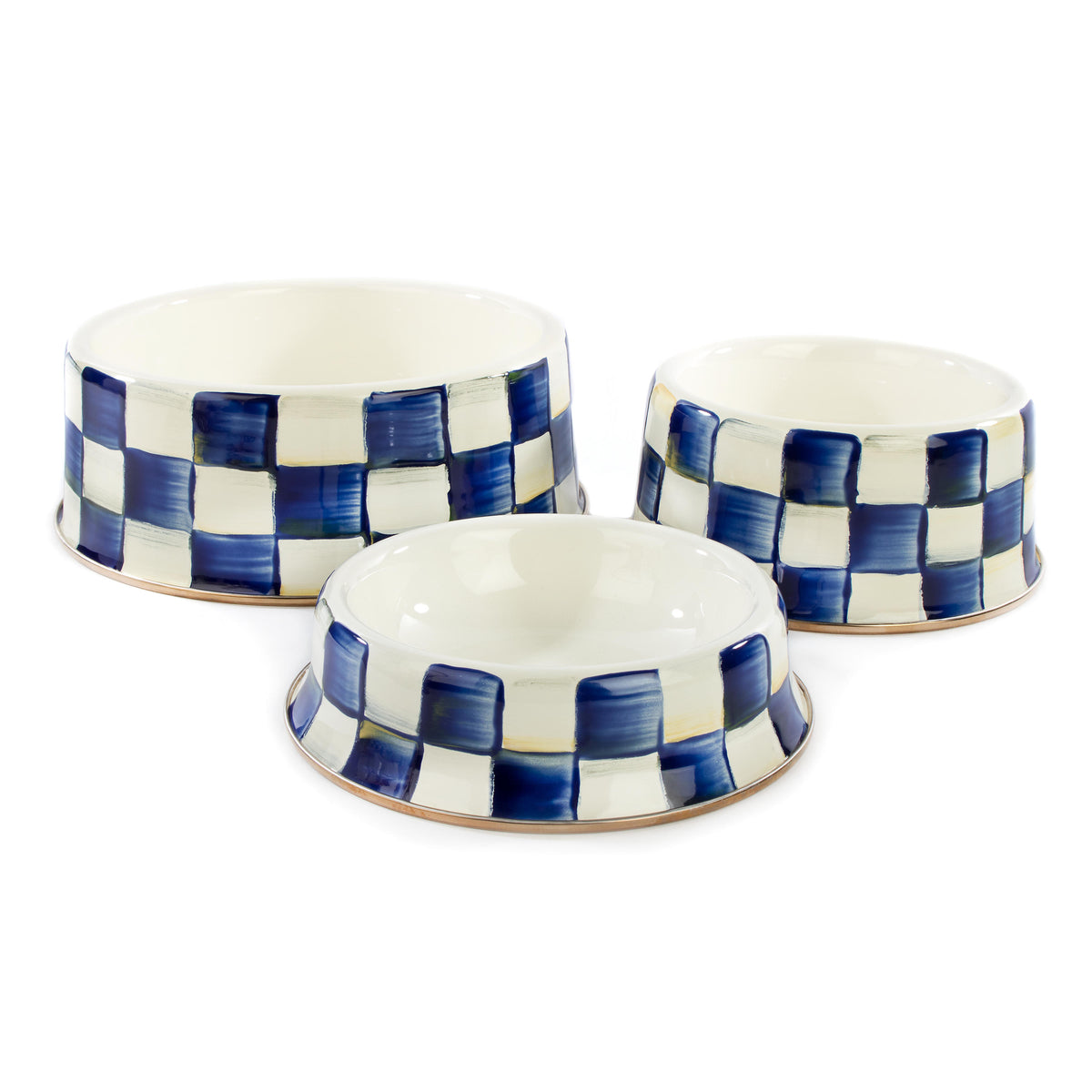 Royal Check Pet Dish