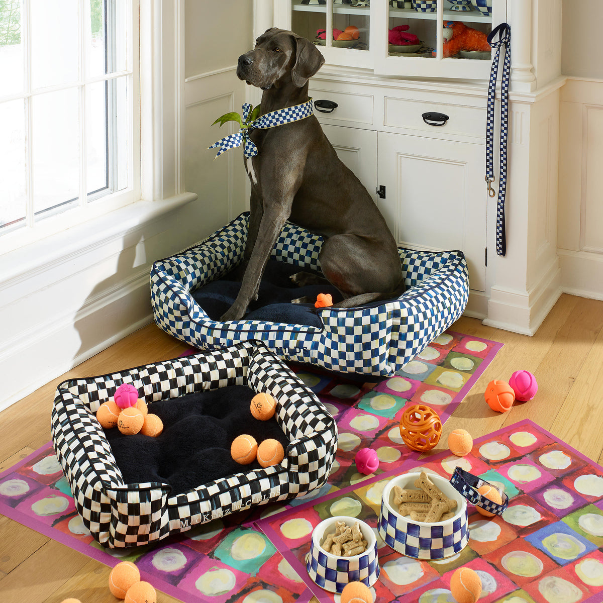 Royal Check Pet Dish