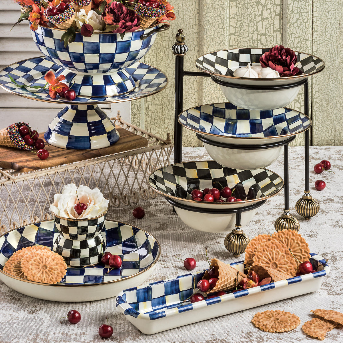 Royal Check Baguette Dish