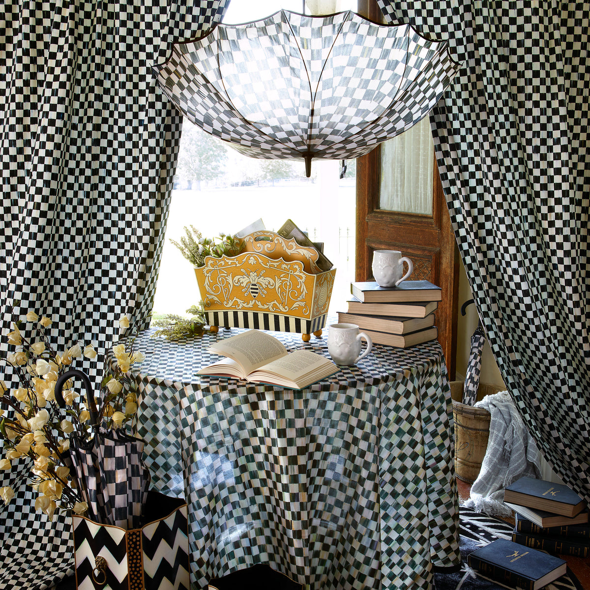 Courtly Check Seamless Umbrella