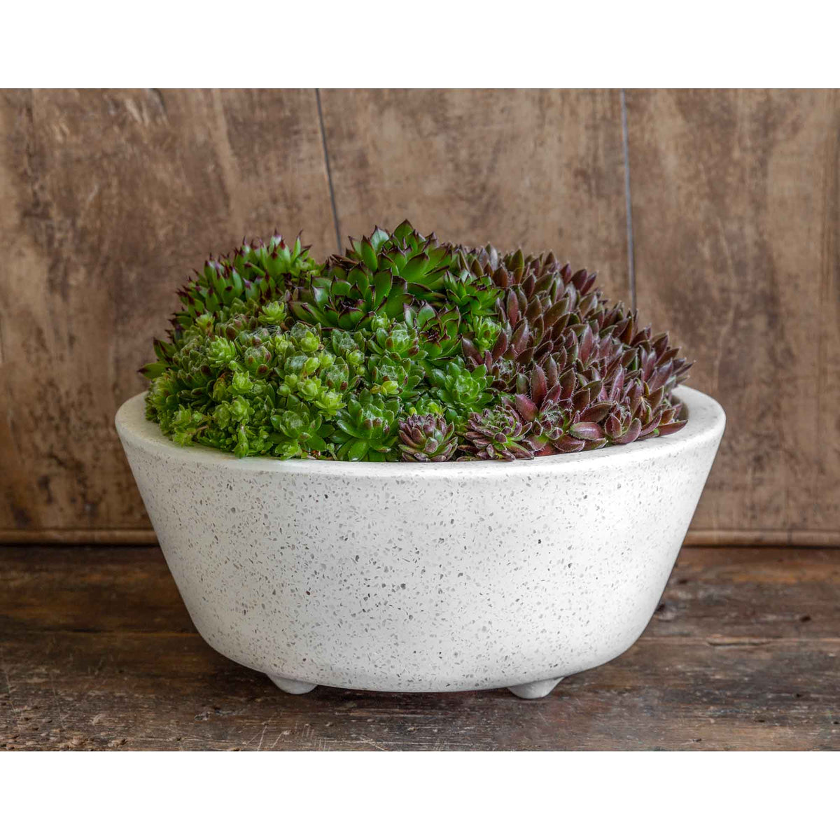 Geo Round Footed Planter Set of 4