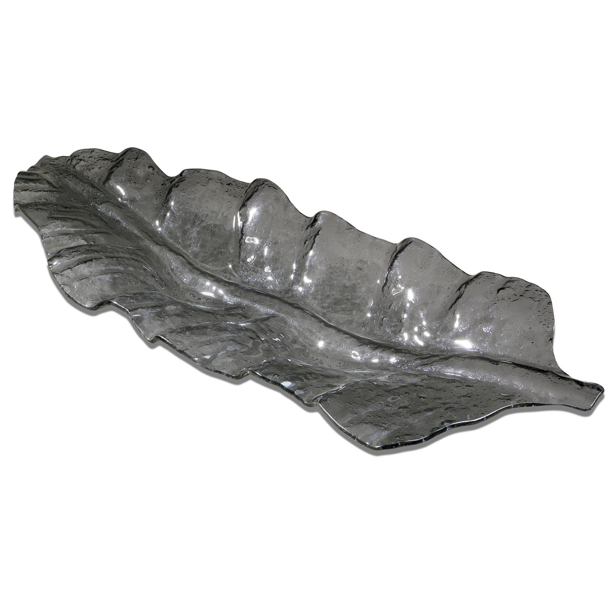 Smoked Leaf Tray