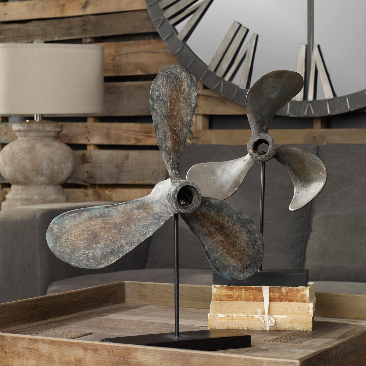 Propellers Rust Sculptures, S/2