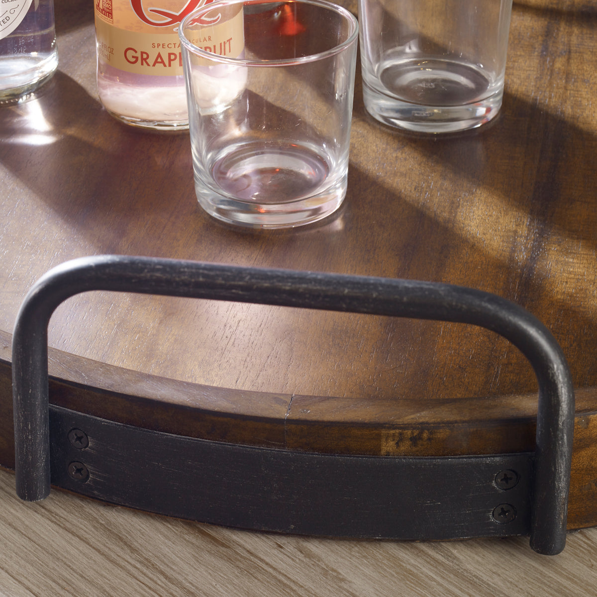 Reine Round Wooden Tray
