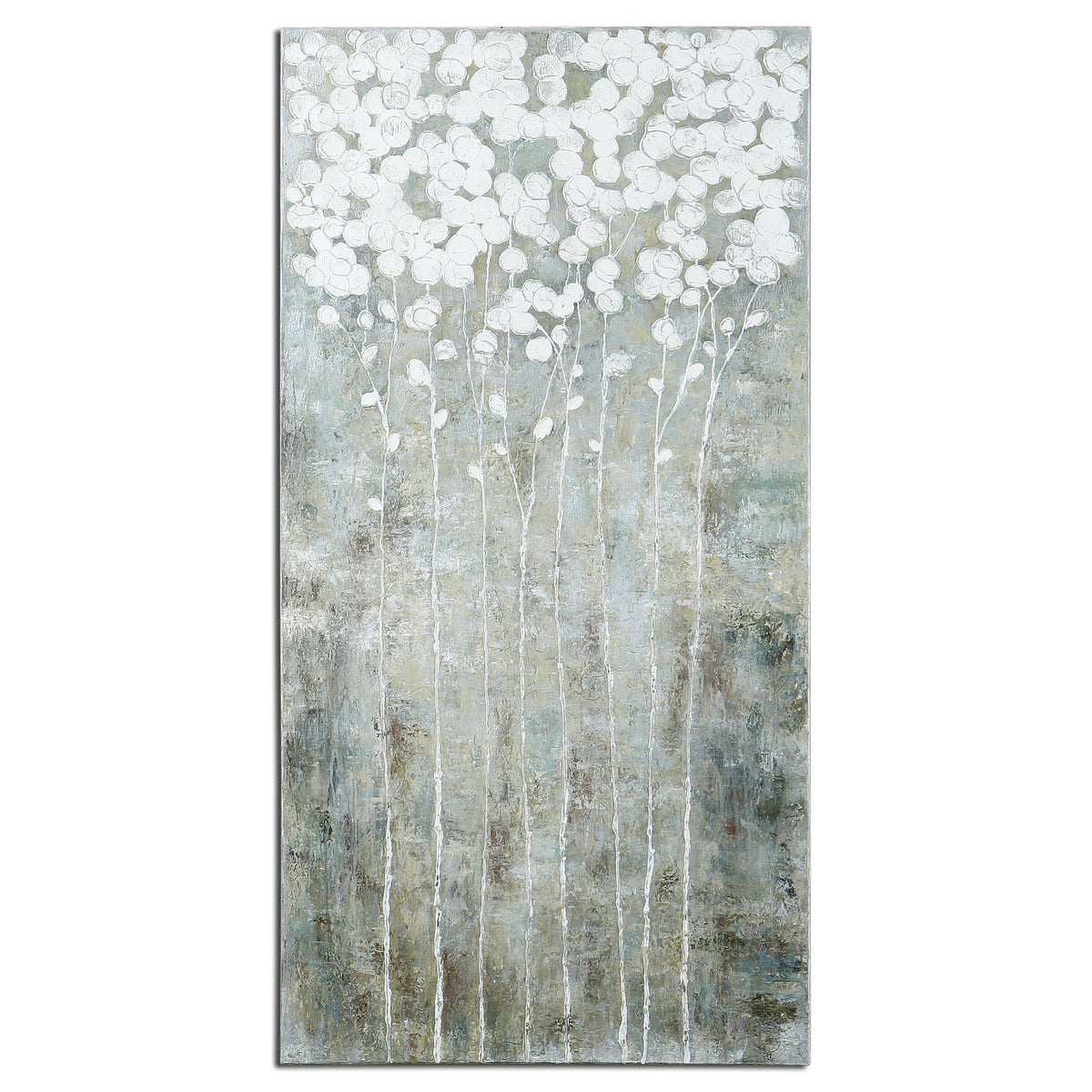Cotton Florals Hand Painted Canvas