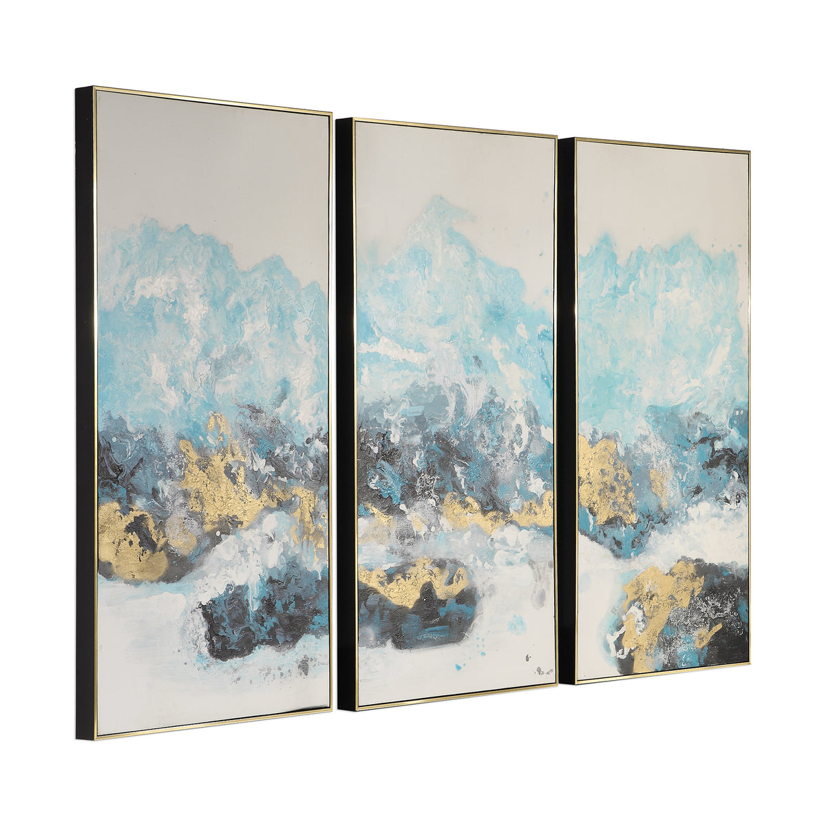 Crashing Waves Abstract Art, S/3