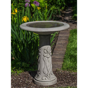 Iris Birdbath