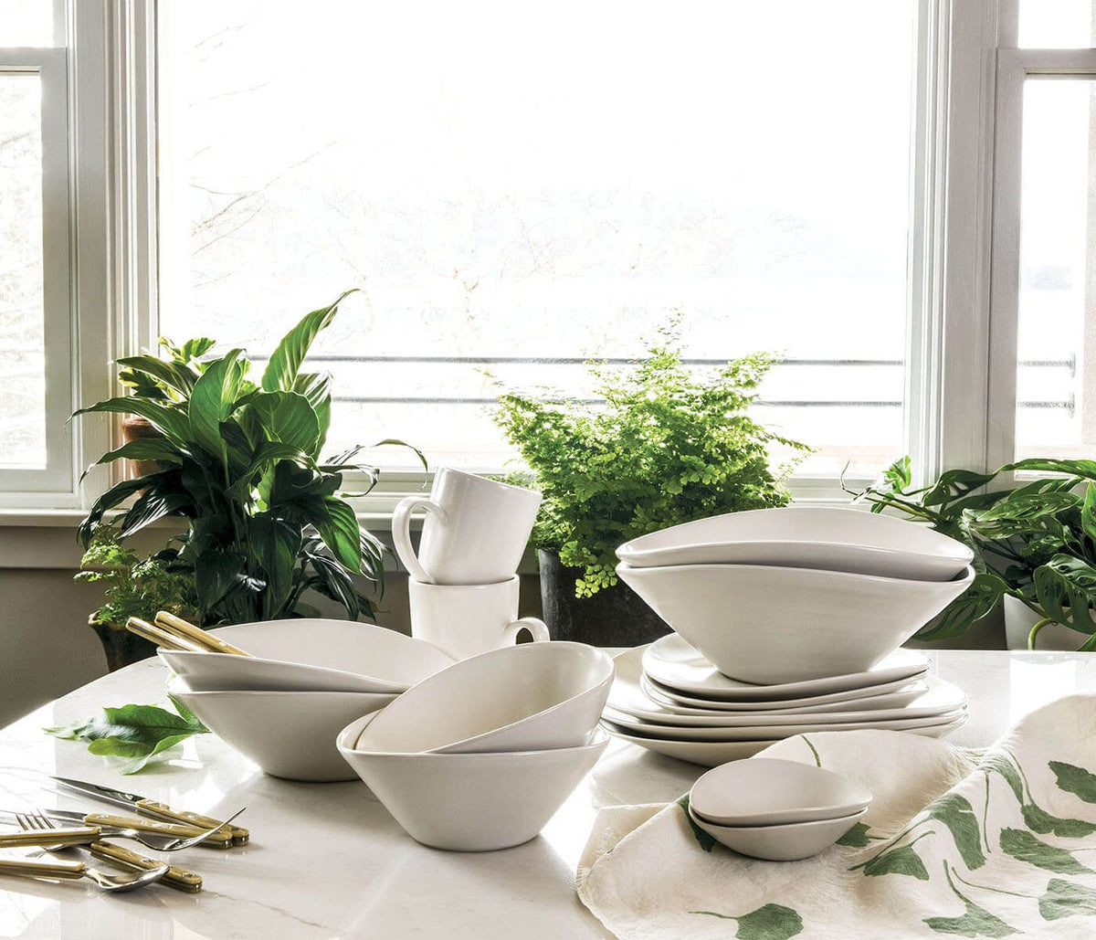 Barre Pasta Bowl - Alabaster