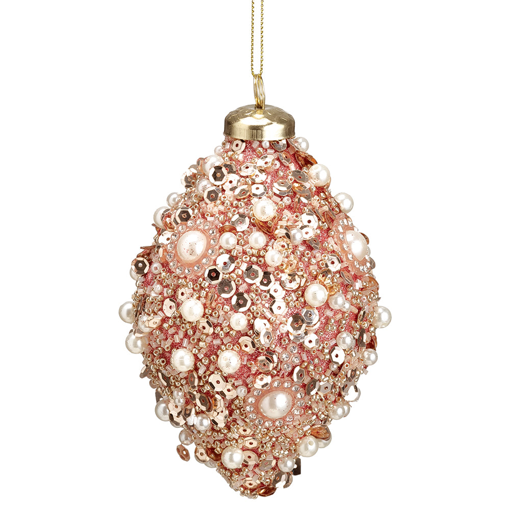 4" Beaded Finial Ornament
