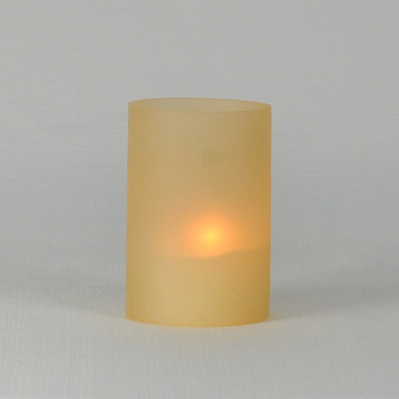 Frosted Glass Candle Holder