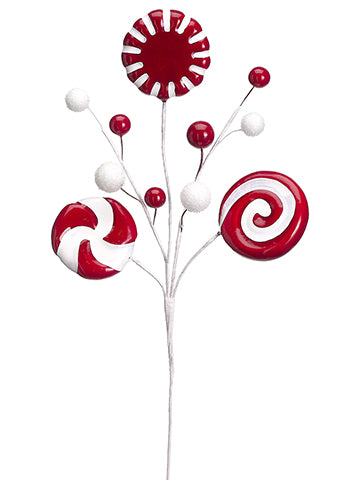 Candy/Berry Spray Red White