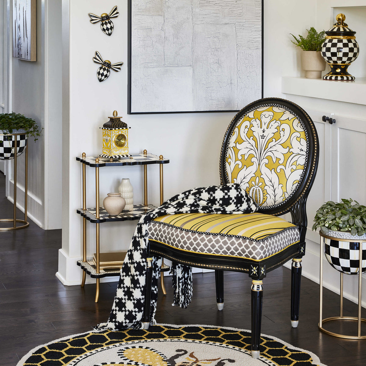 Courtly Check Plantstand - Tall