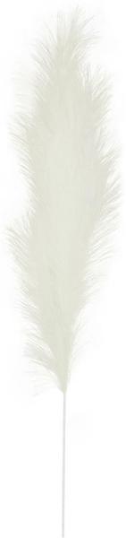 43"L Grass Plume Stem - White